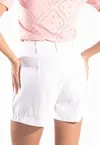 Short Dwz Liso com Cinto Bolso Faca