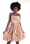 Vestido Dwz Curto com Amarracao nas Costas