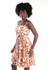 Vestido Dwz Curto com Amarracao nas Costas