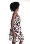 Vestido Dwz Curto com Amarracao nas Costas