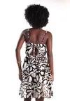Vestido Dwz Curto com Amarracao nas Costas