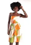 Vestido Dwz Curto com Amarracao nas Costas