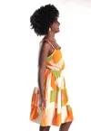 Vestido Dwz Curto com Amarracao nas Costas