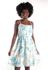 Vestido Dwz Curto com Amarracao nas Costas