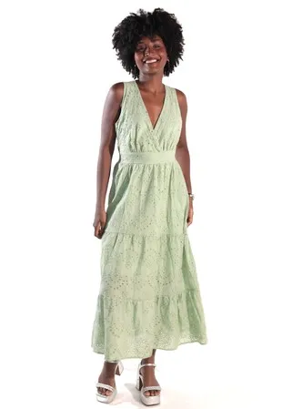 Vestido Dwz Mid Laise sem Mangas