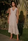 Vestido Dwz Mid Laise sem Mangas