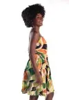 Vestido Dwz Curto Alcas Amarracao