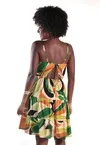 Vestido Dwz Curto Alcas Amarracao