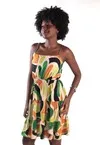Vestido Dwz Curto Alcas Amarracao