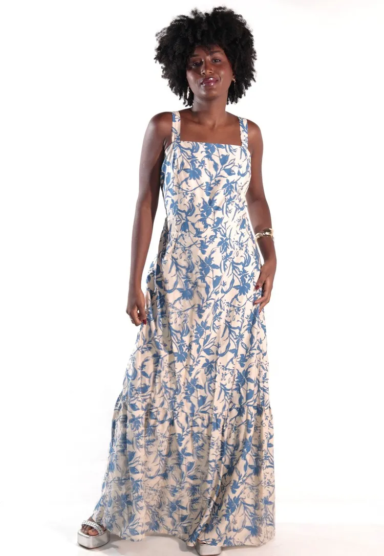 Vestido Dwz Longo Estampado