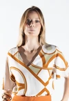 Blusa Dwz Estampada Manga Ampla