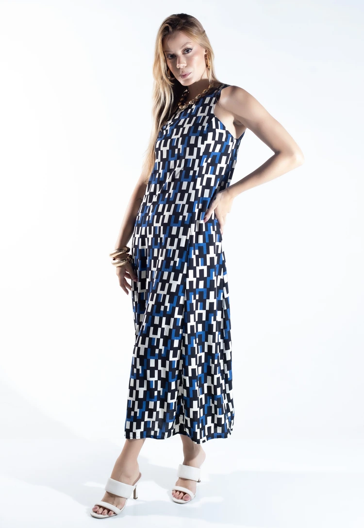 Vestido Dwz Longo Estampado