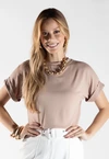 Blusa Dwz Lisa Manga Dobrada