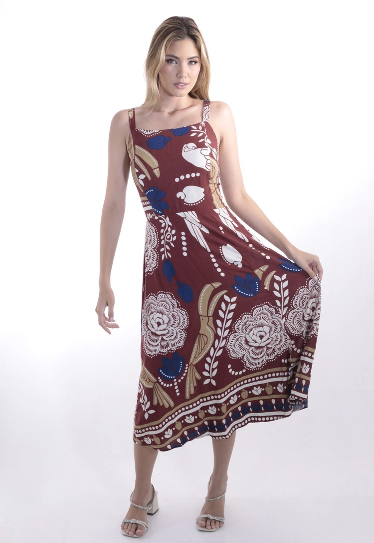 Vestido Dwz Estampado Curto