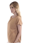 Blusa Dwz Manga Curta de Linho