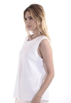 Regata Dwz Lisa Decote Redondo com Botoes