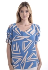 Blusa Dwz Estampada Manga Princesa