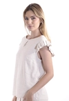 Blusa Dwz de Linho Manga com Pregas