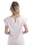 Blusa Dwz de Linho Manga com Pregas