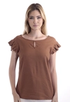 Blusa Dwz de Linho Manga com Pregas
