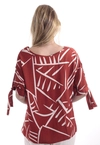 Blusa Dwz Manga Amarracao