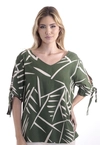 Blusa Dwz Manga Amarracao