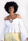 Blusa Dwz Manga Longa com Marcacao na Cintura