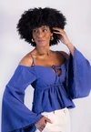 Blusa Dwz Manga Longa com Marcacao na Cintura