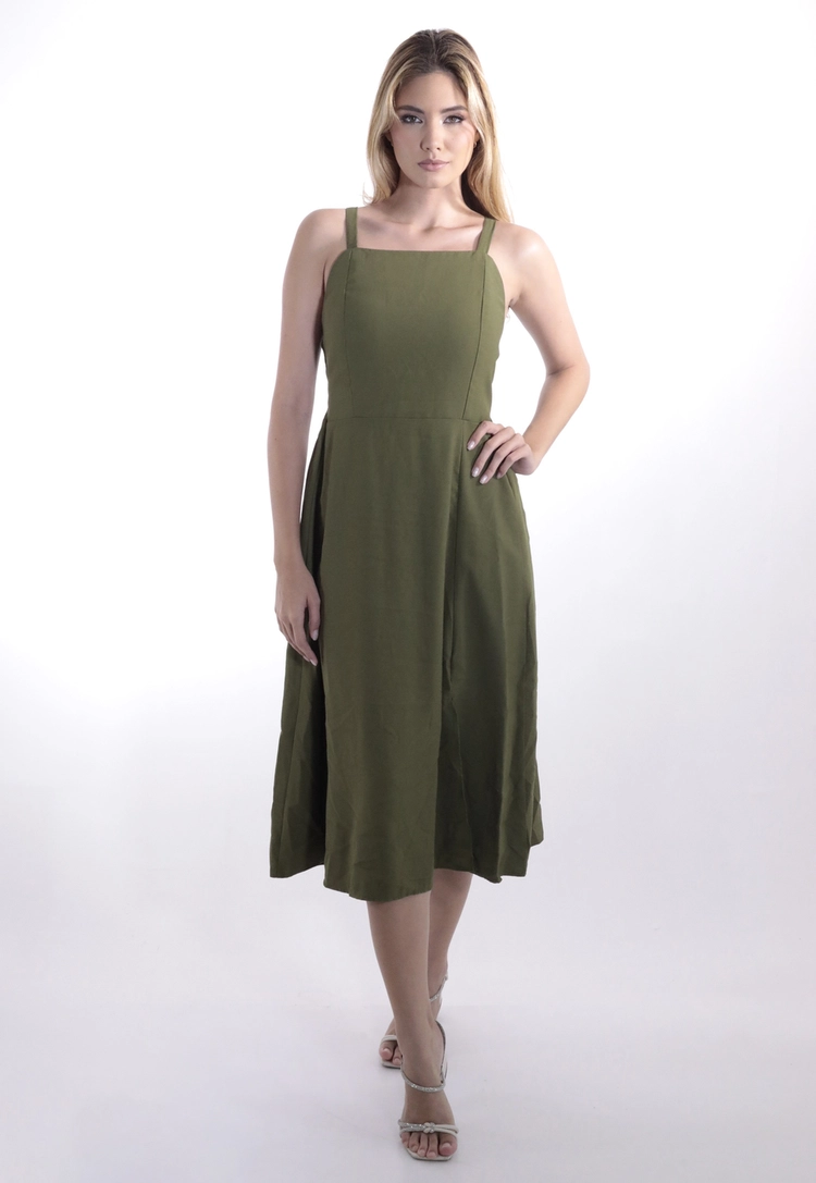 Vestido Dwz Mid com Alcas