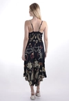 Vestido Dwz Mid Estampado com Ponta