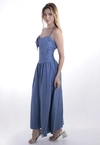 Vestido Dwz Mid com Laco e Lastex
