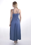 Vestido Dwz Mid com Laco e Lastex