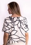 Blusa Dwz Estampada com Detalhe Vazado
