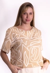 Blusa Dwz Estampada com Detalhe Vazado