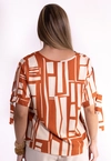 Blusa Dwz Estampada com Amarracao