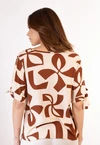 Blusa Dwz Estampada com Amarracao
