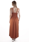 Vestido Dwz Mid Liso com Abertura Frontal