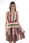 Vestido Dwz Curto com Alcas Regulaveis  Estampado