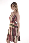 Vestido Dwz Curto com Alcas Regulaveis  Estampado