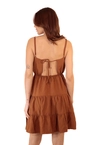 Vestido Dwz Curto com Alcas Regulaveis Liso