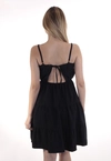 Vestido Dwz Curto com Alcas Regulaveis Liso