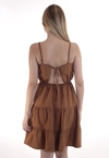 Vestido Dwz Curto com Alcas Regulaveis Liso