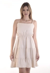 Vestido Dwz Curto com Alcas Regulaveis Liso