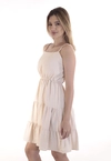 Vestido Dwz Curto com Alcas Regulaveis Liso