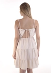Vestido Dwz Curto com Alcas Regulaveis Liso