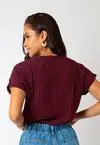 Blusa Dwz Xadrez Manga Curta