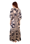 Vestido Dwz Manga Ampla Longa