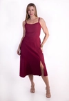 Vestido Dwz Mid Liso com Lastex