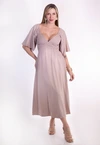 Vestido Dwz Mid com Lastex