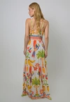Vestido Dwz Longo Cruzado Estampado